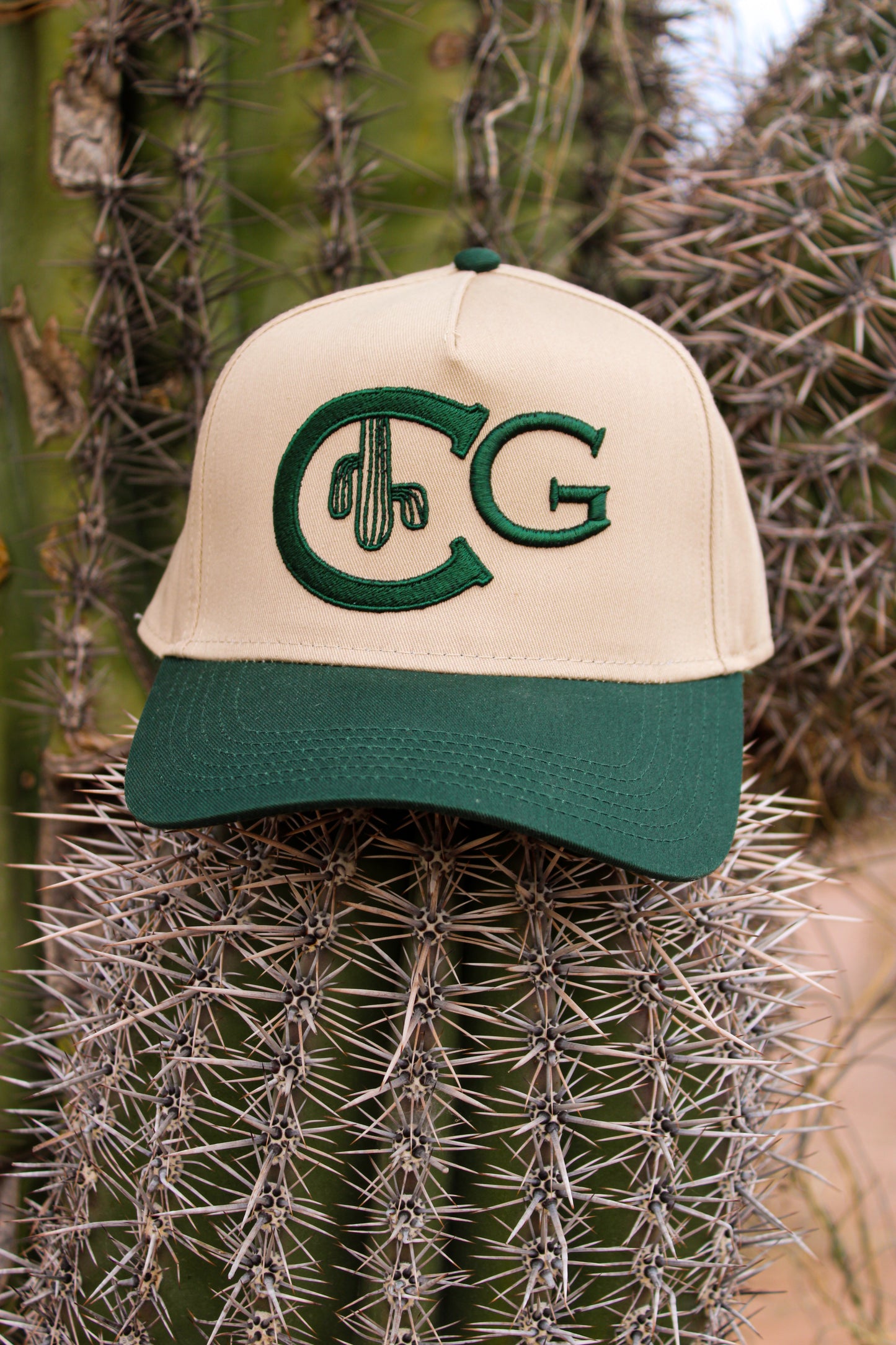 Cacti Guy Core Logo Two Tone Khaki Cap