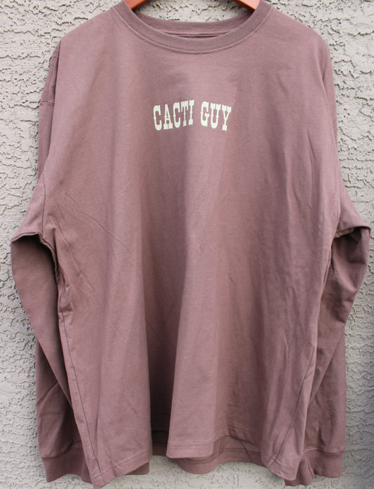 Cacti Guy Cocoa Long Sleeve Shirt