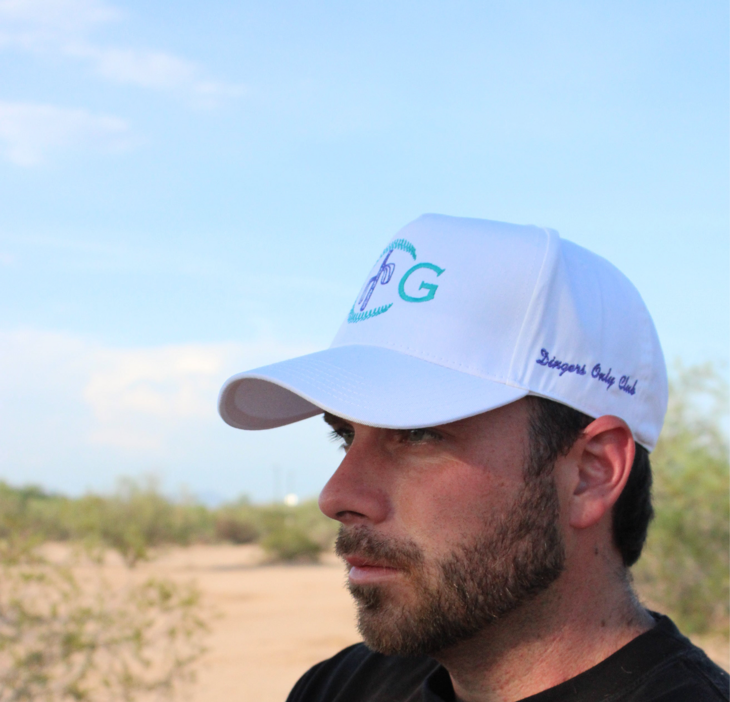 Cacti Guy "Dingers Only Club" White Snake Baseball Hat
