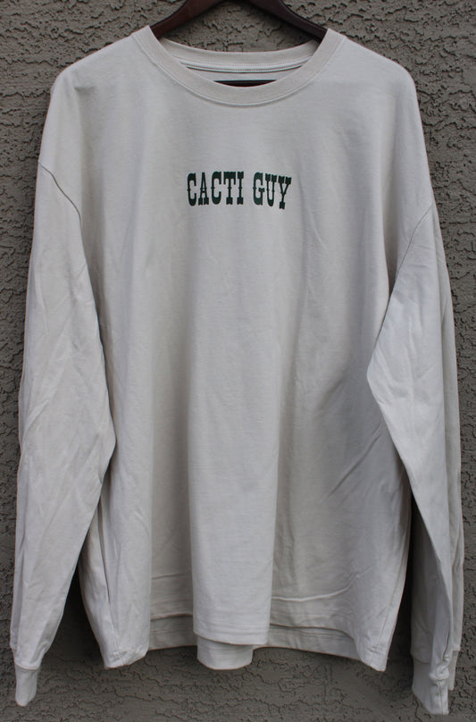 Cacti Guy Sand Long Sleeve Shirt