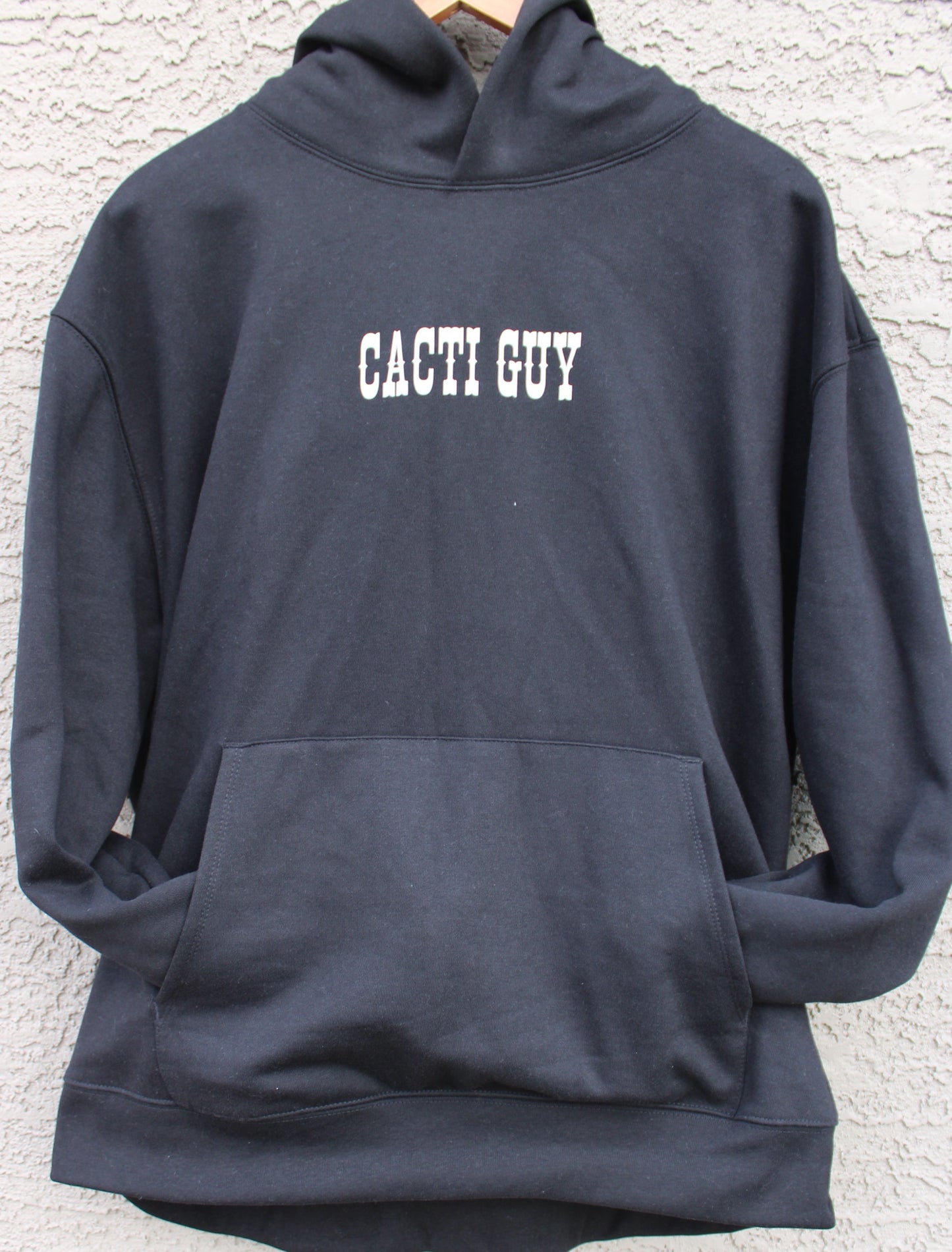 Cacti Guy Black Horseshoe Heavyweight Hoodie
